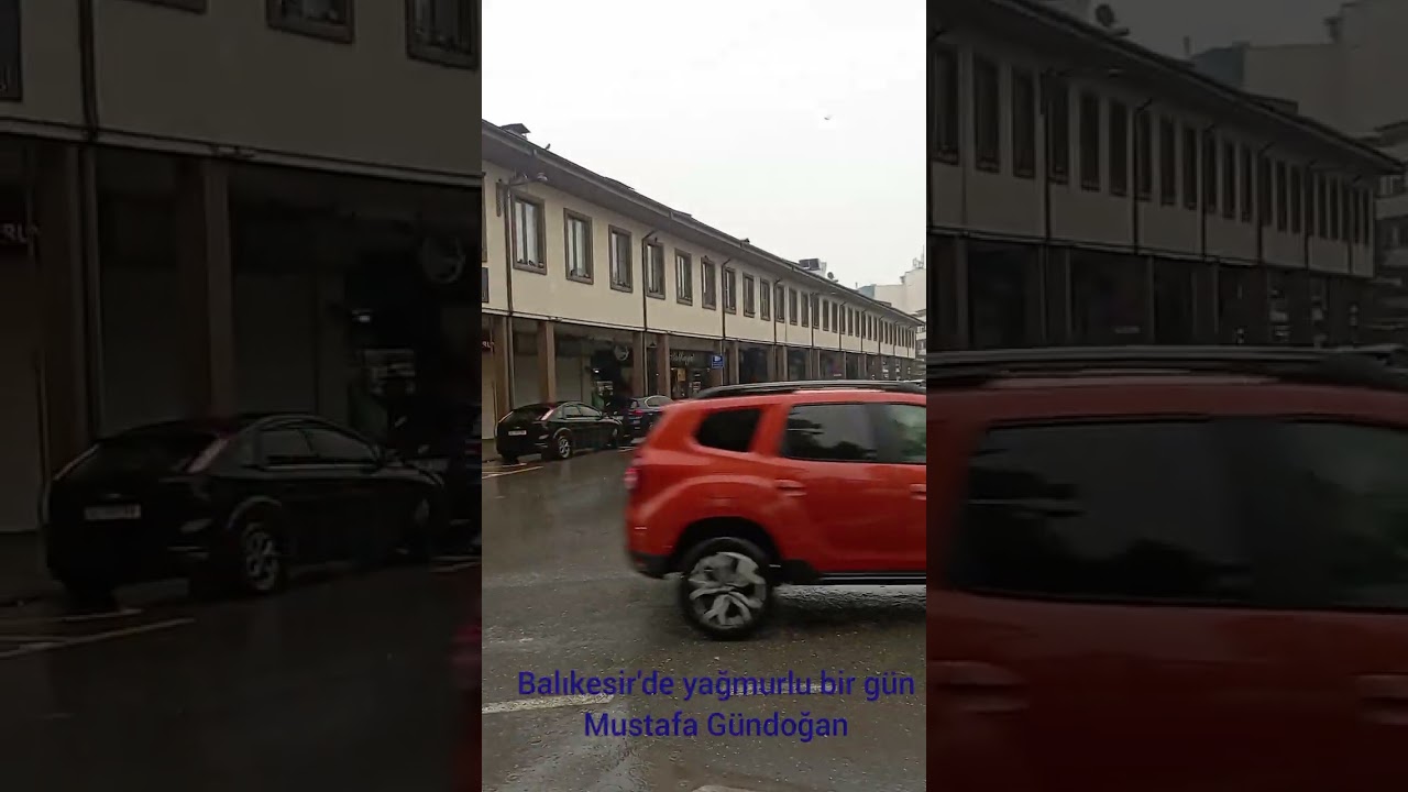Balıkesir'de yağmurlu bir gün