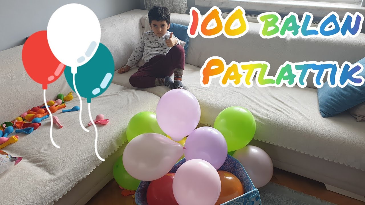 YAĞIZ EFE 100 BALON PATLAT DI EĞLENCELİ ÇOCUK VİDEOLARI PATLAT GİTSİN