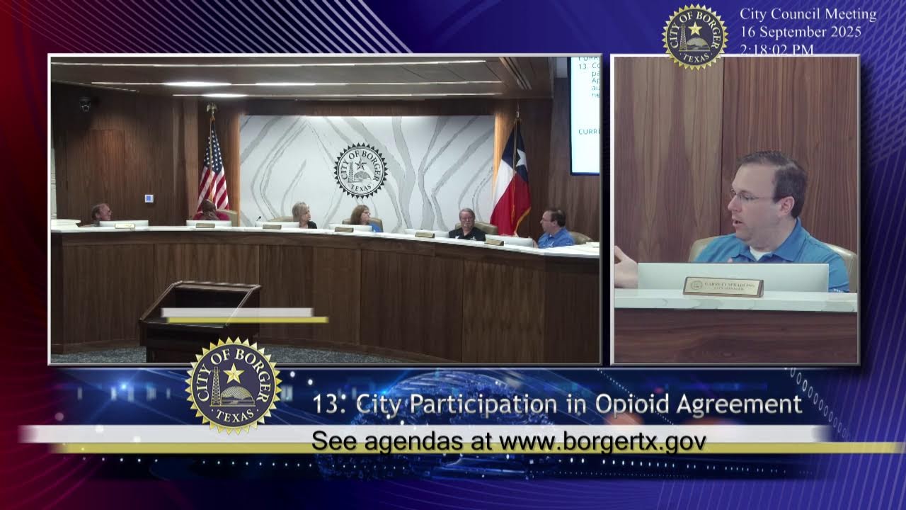 City of Borger - Regular City Council Meeting - September 16th, 2025