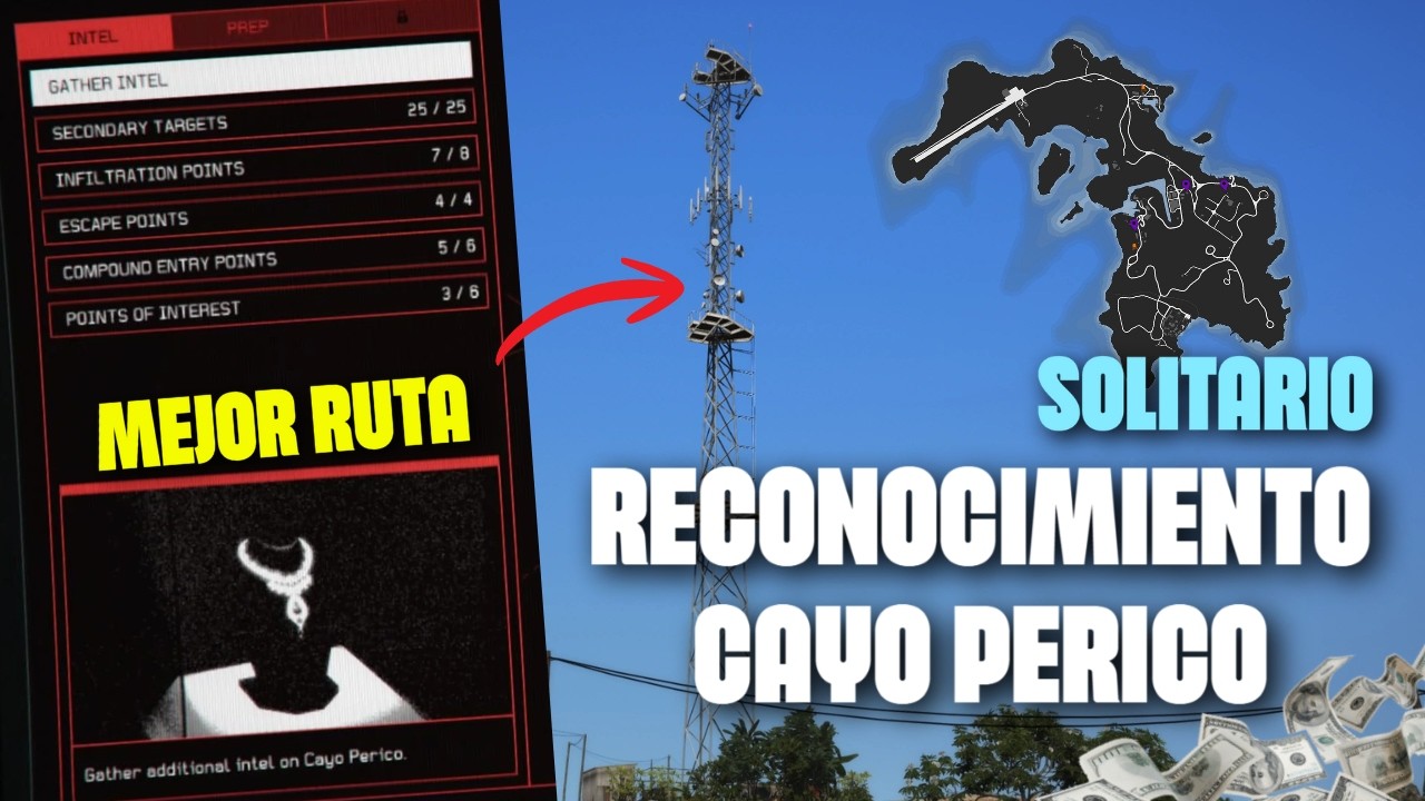 La RUTA MÁS FÁCIL para la misión de RECONOCIMIENTO de CAYO PERICO en SOLITARIO | GTA Online 2026