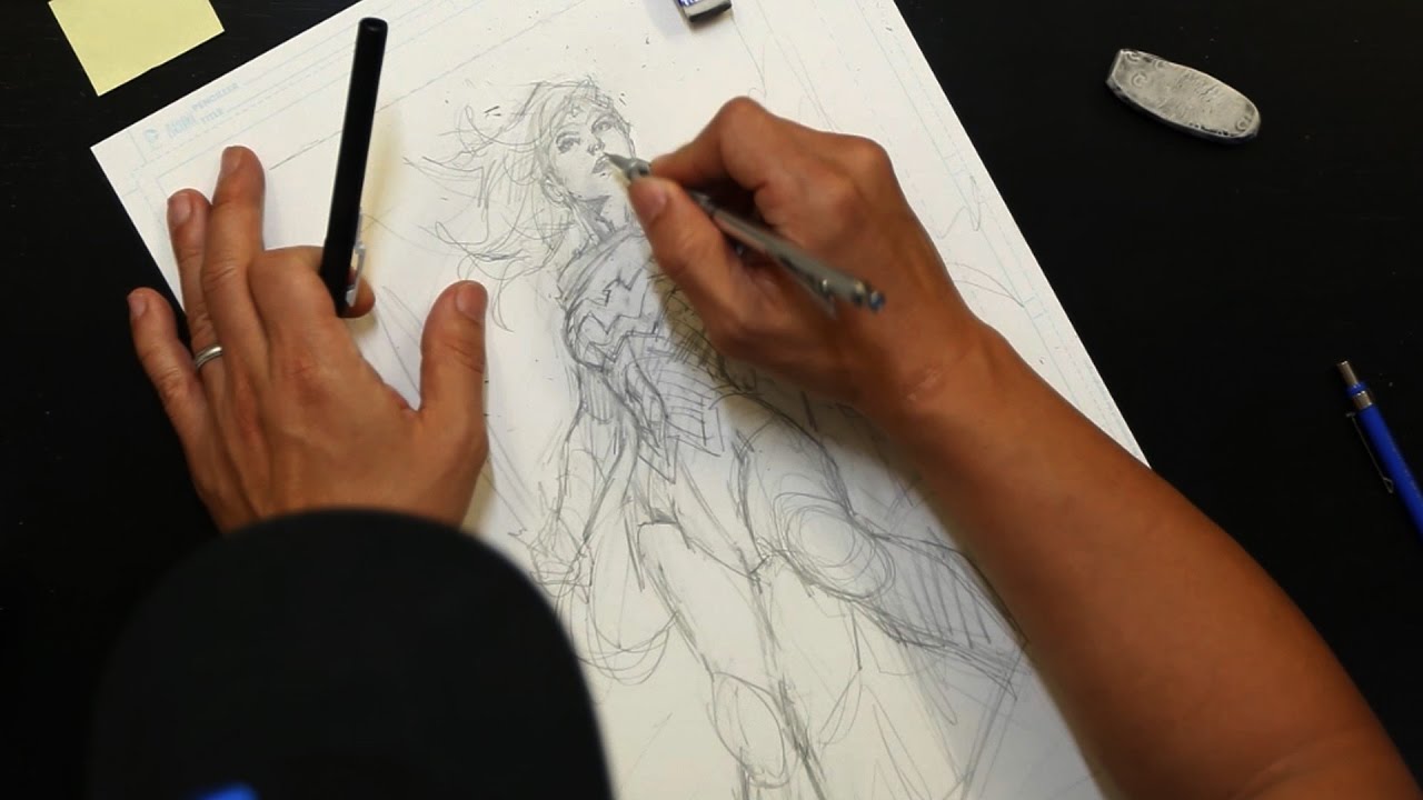 Wonder Woman Exclusive Teaser of Jim Lee Drawing