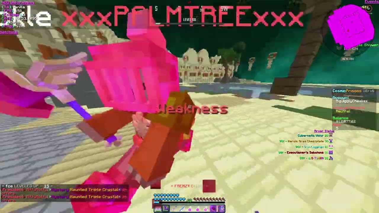 Cosmic prisons! Sovereign risk invs and iron pvp kills!