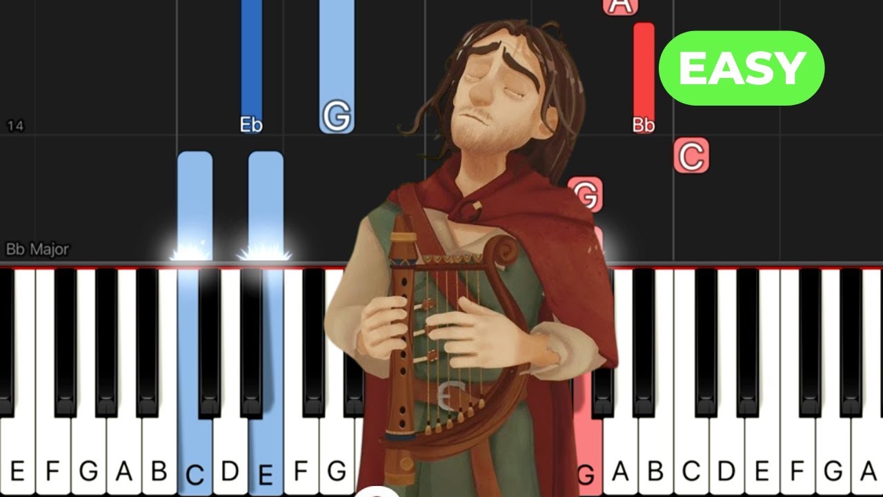 The Green of Rysen Hill - The Wingfeather Saga EASY Piano Tutorial + Sheets