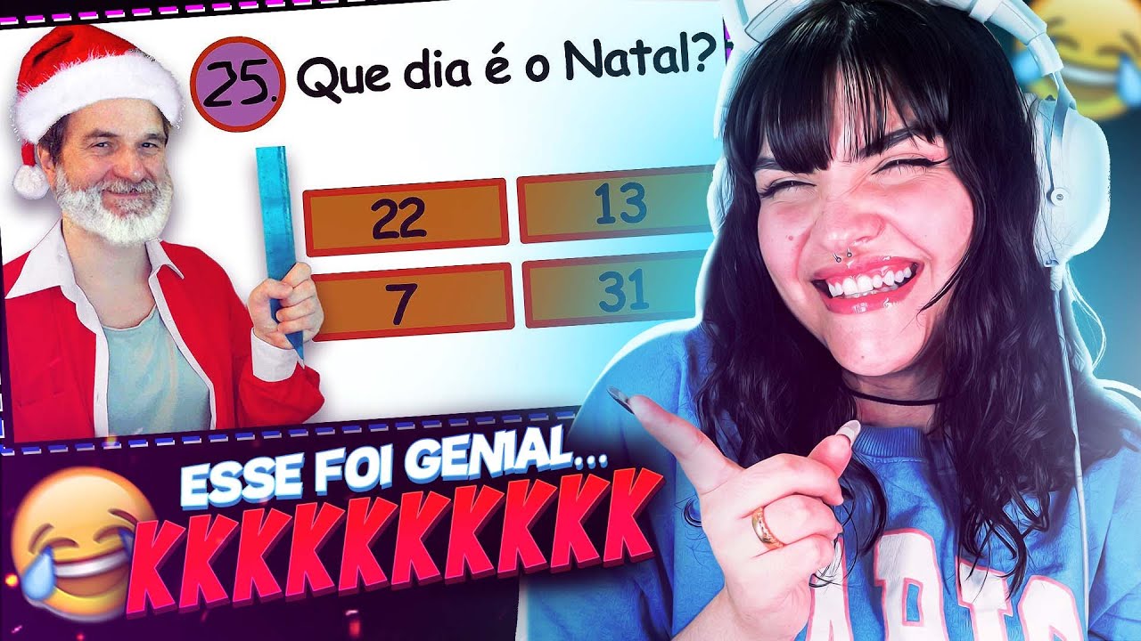JAZZGHOST: É NATAL ENTÃO EU JOGUEI O GÊNIO QUIZ DE NATAL!! KKKKJ😂