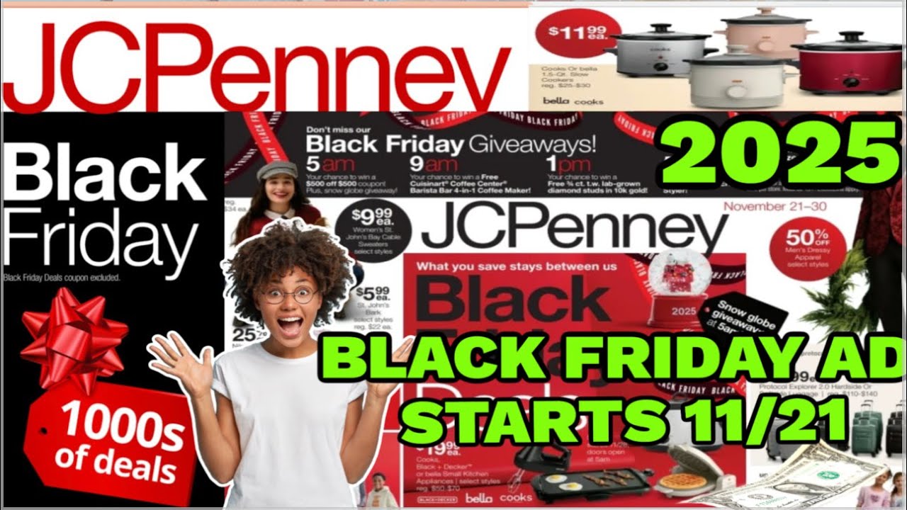 JCPENNEY BLACK FRIDAY 2025 AD | **BEDDING, TOYS, APPLIANCES & MORE!
