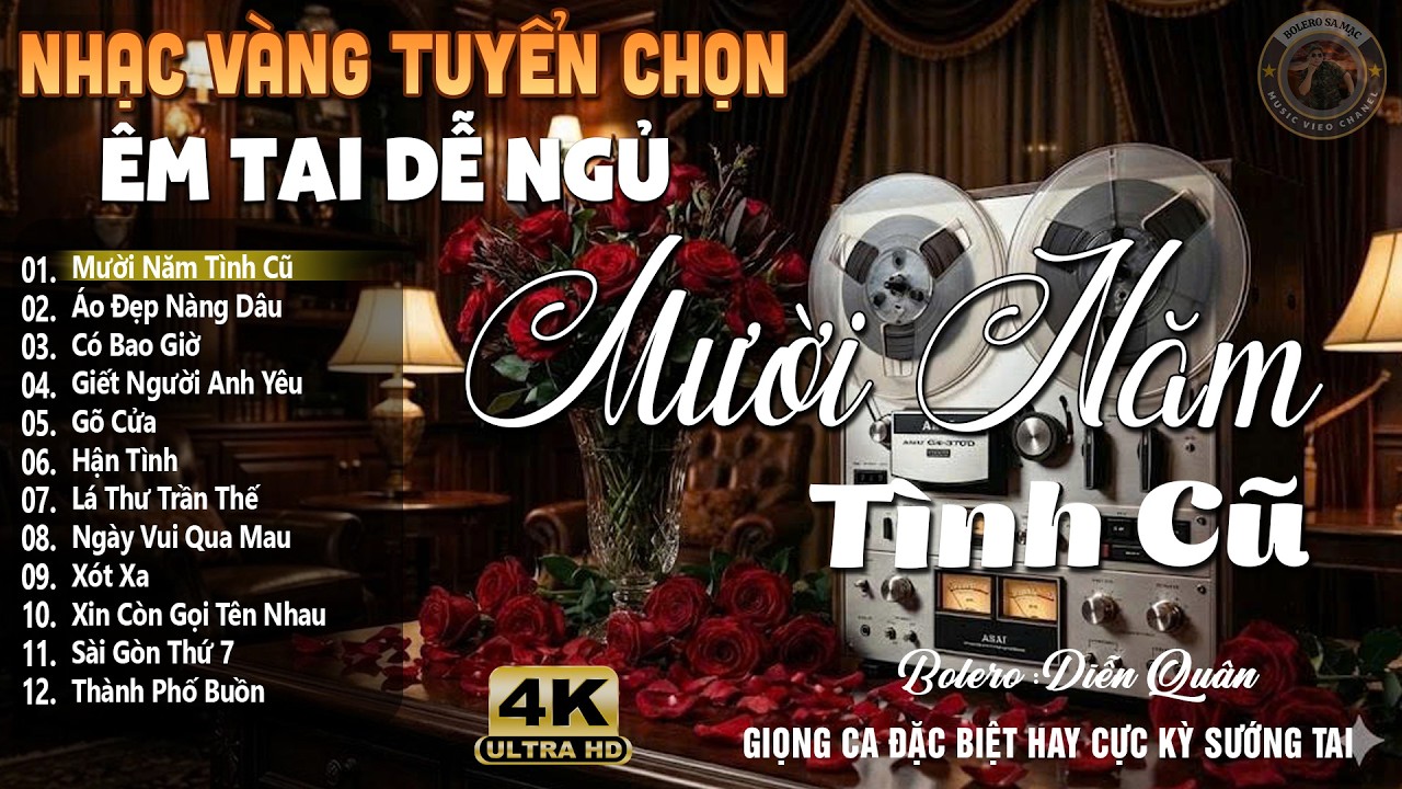 Mười Năm Tình Cũ ➤ Lk Nhạc Vàng Xưa DIỄN QUÂN Cực Êm Tai | Ca Nhạc Trữ Tình Bolero Hay Nhất Hiện Nay