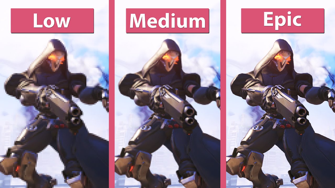 Overwatch (Beta) &ndash; PC Low vs. Medium vs. Epic Graphics Comparison [FullHD][60fps]