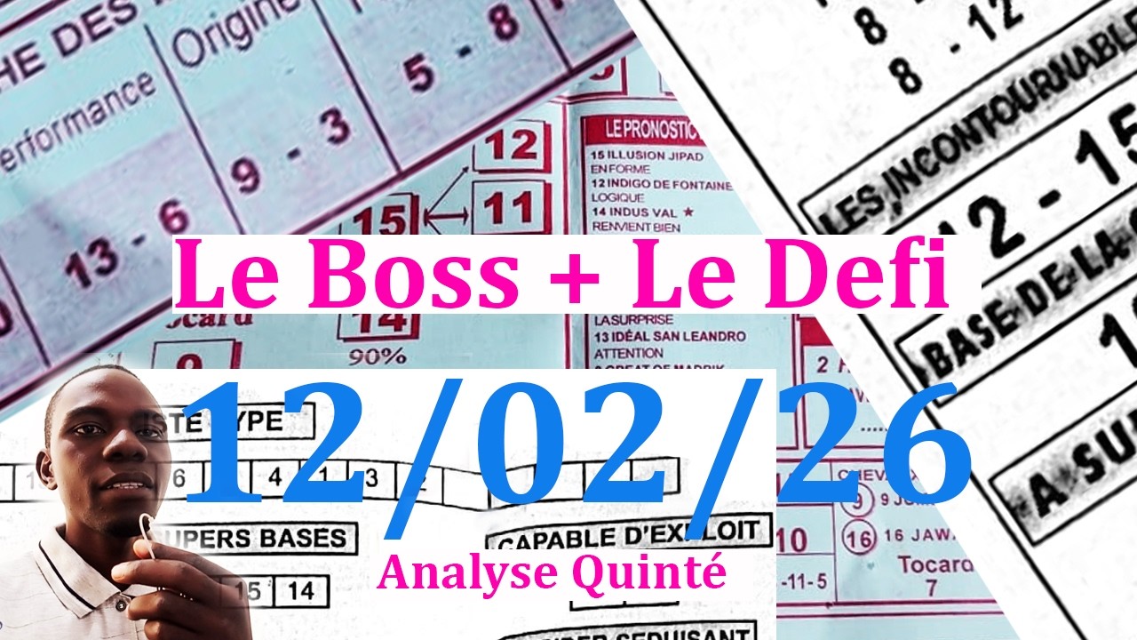 🚨🚨 Le BOSS JEUDI 12 Février 2026 - Analyse : Cagnes-Sur-Mer (R1) 1ère course – Prix Jules Roucayrol