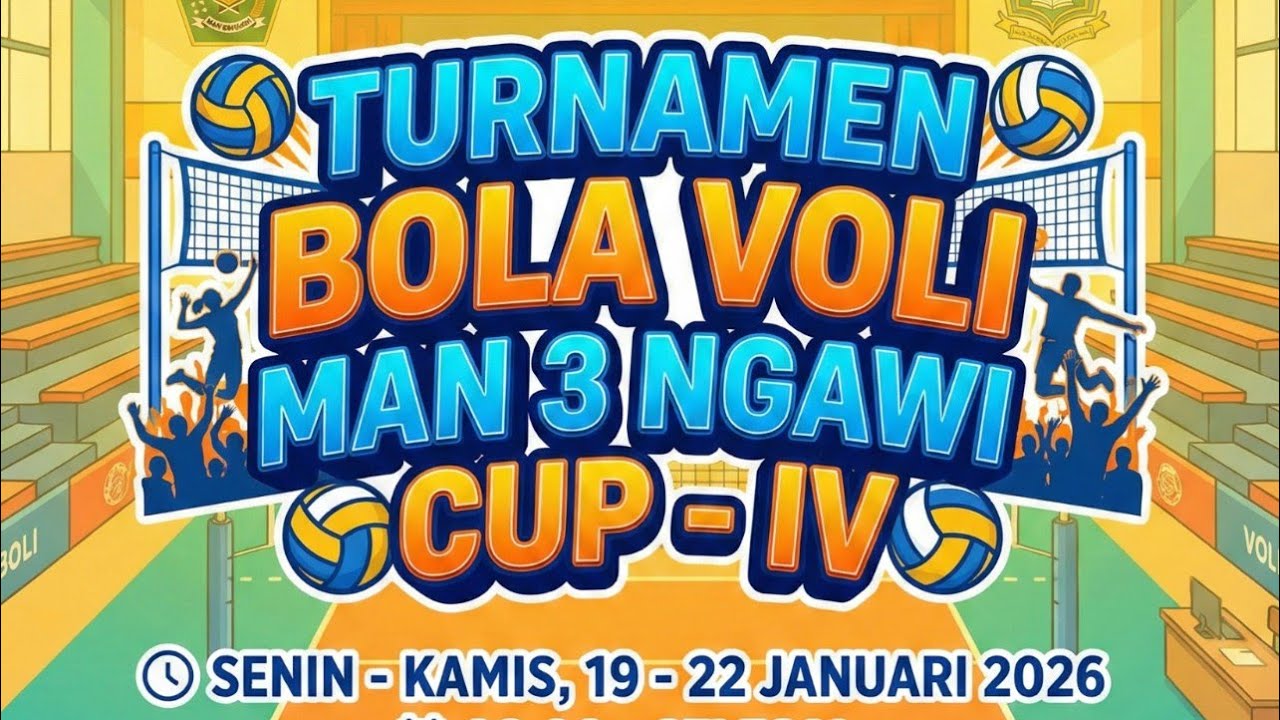 FINAL TURNAMEN BOLA VOLI MAN 3 NGAWI CUP IV