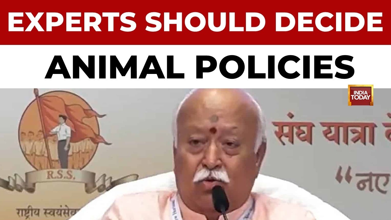 RSS Chief Mohan Bhagwat Speaks on Delhi Dog Controversy, Suggests &lsquo;Middle Path&rsquo; | India Today News