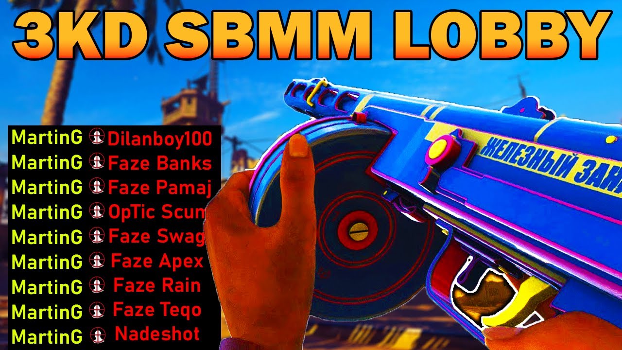 what a 3KD SBMM LOBBY Looks Like in VANGUARD