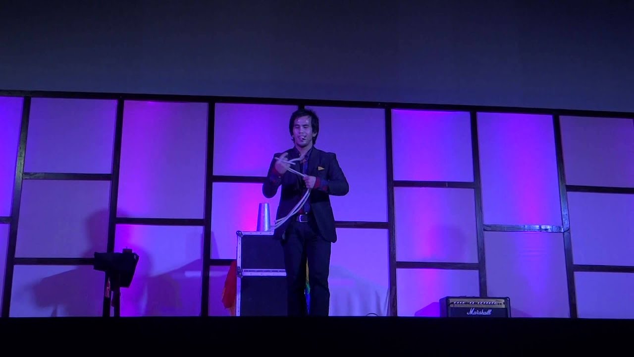 gino philippines stage magician rope and silk magic