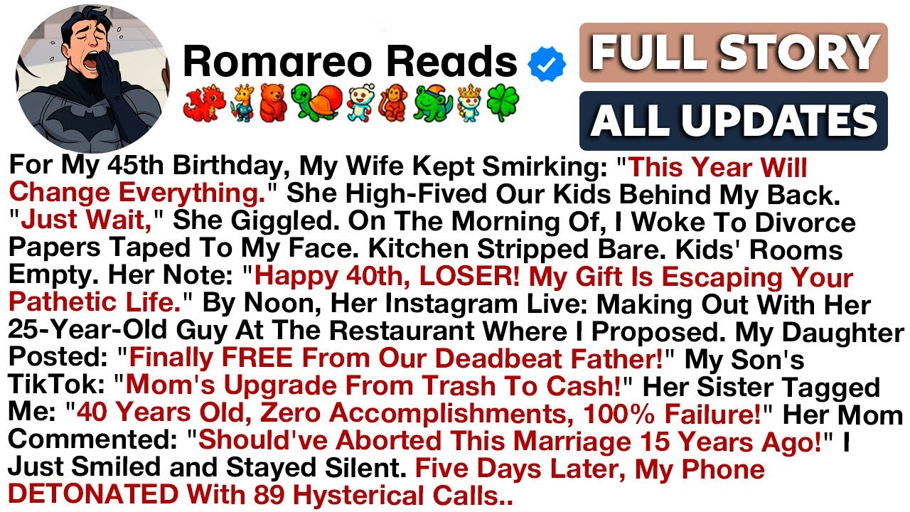 For My 45th Birthday, My Wife Kept Smirking: 