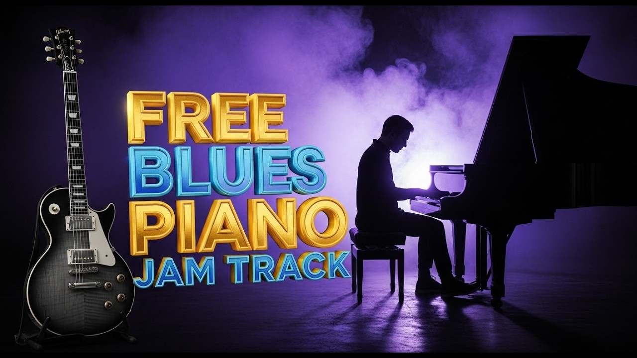 Blues Piano Track for Guitar Storytelling - Free Backing Track for Guitar Jamming with Piano