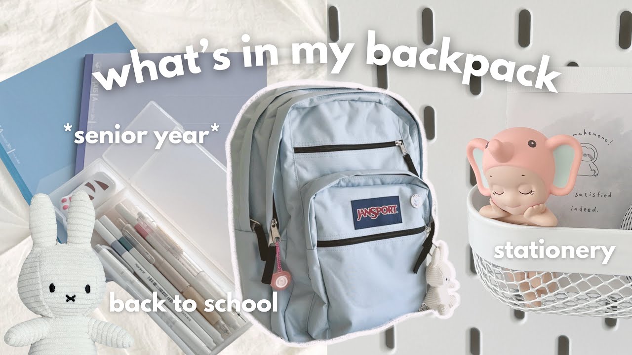what's in my backpack 2025 *SENIOR YEAR* 📖🖇️ back to school prep, pencil case, book bag 