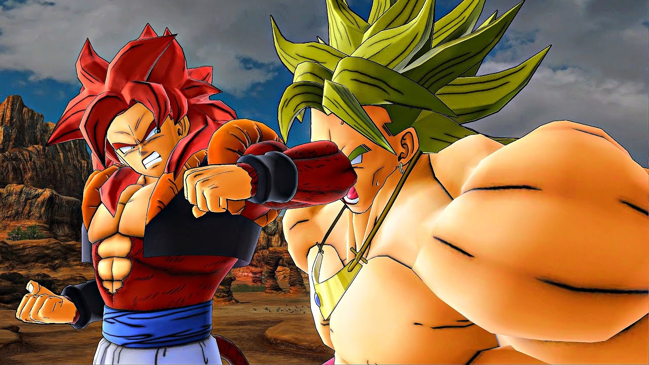 Dragon Ball Z: Ultimate Tenkaichi - SSj4 GOGETA vs BROLY LSSj [Requested] #dragonballslegends