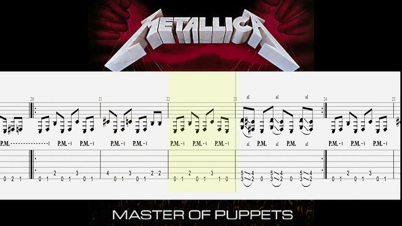 Master of Puppets Intro 40% Speed