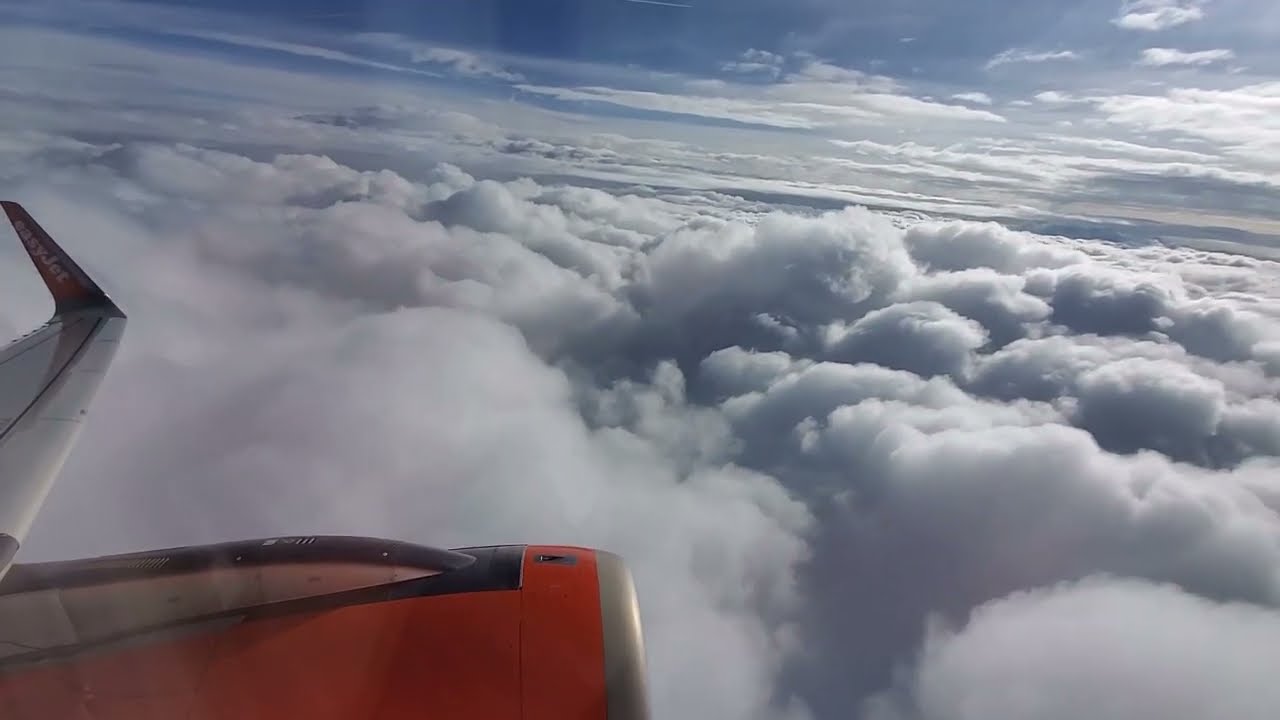 Basel (BSL) rainy takeoff. EasyJet A320-251N. Flight for Heraklion (HER).