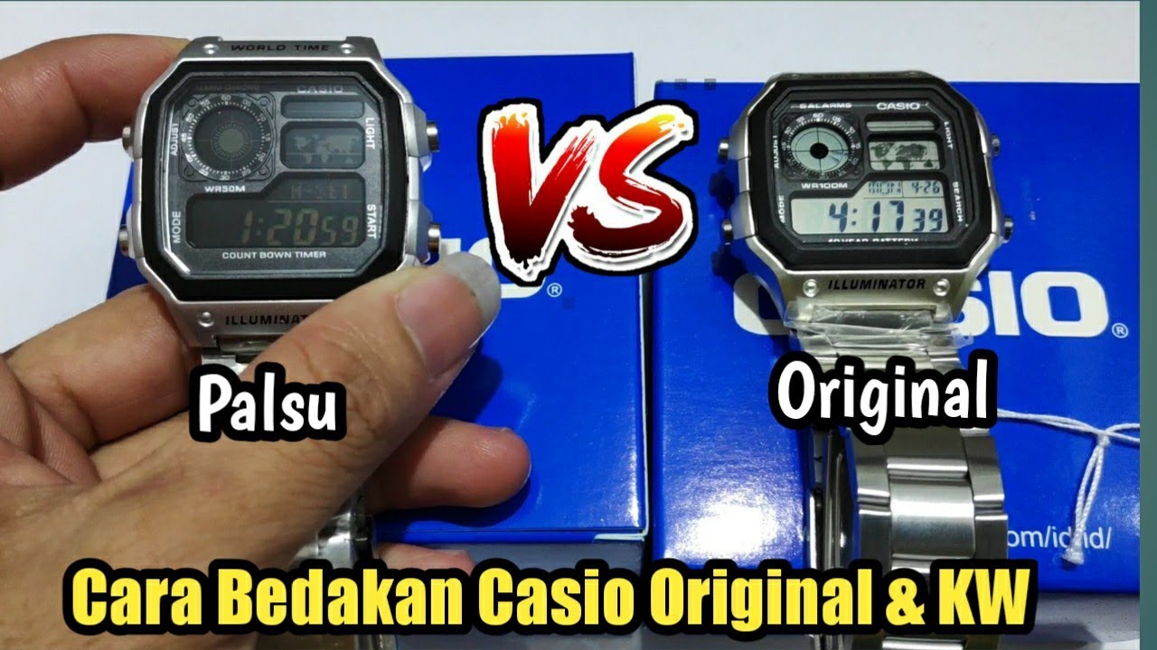 Perbedaan Jam tangan Casio Ori Vs KW AE-1200WHD #Casio