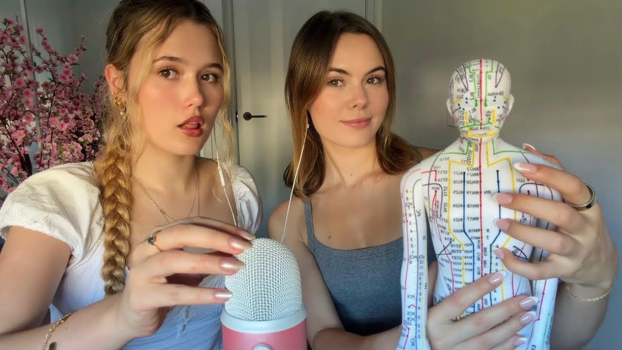 2 Girls, 1 Acupuncture Doll (ASMR)