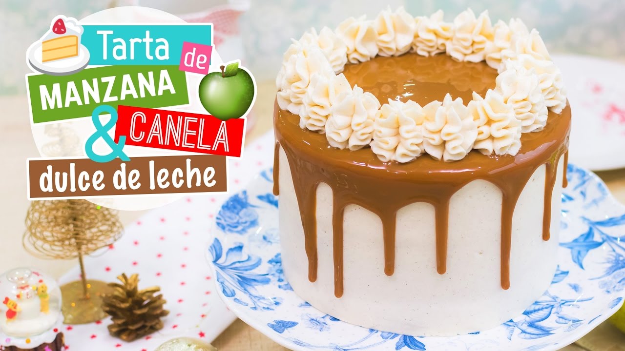 Tarta de manzana, canela y dulce de leche | Recetas navideñas | Quiero Cupcakes!