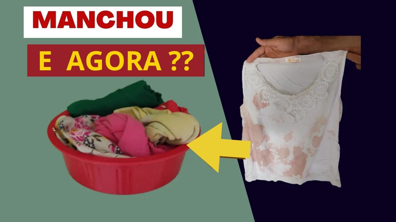 Roupa manchou na lavagem? Veja como recuperar em casa, facil e sem gastar.