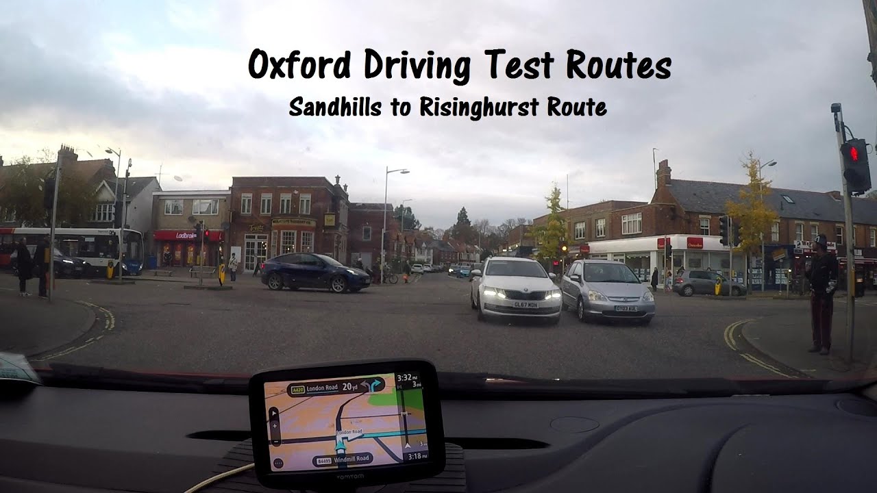 Oxford Diving Test Routes 2025 Sandhills to Risinghurst Route