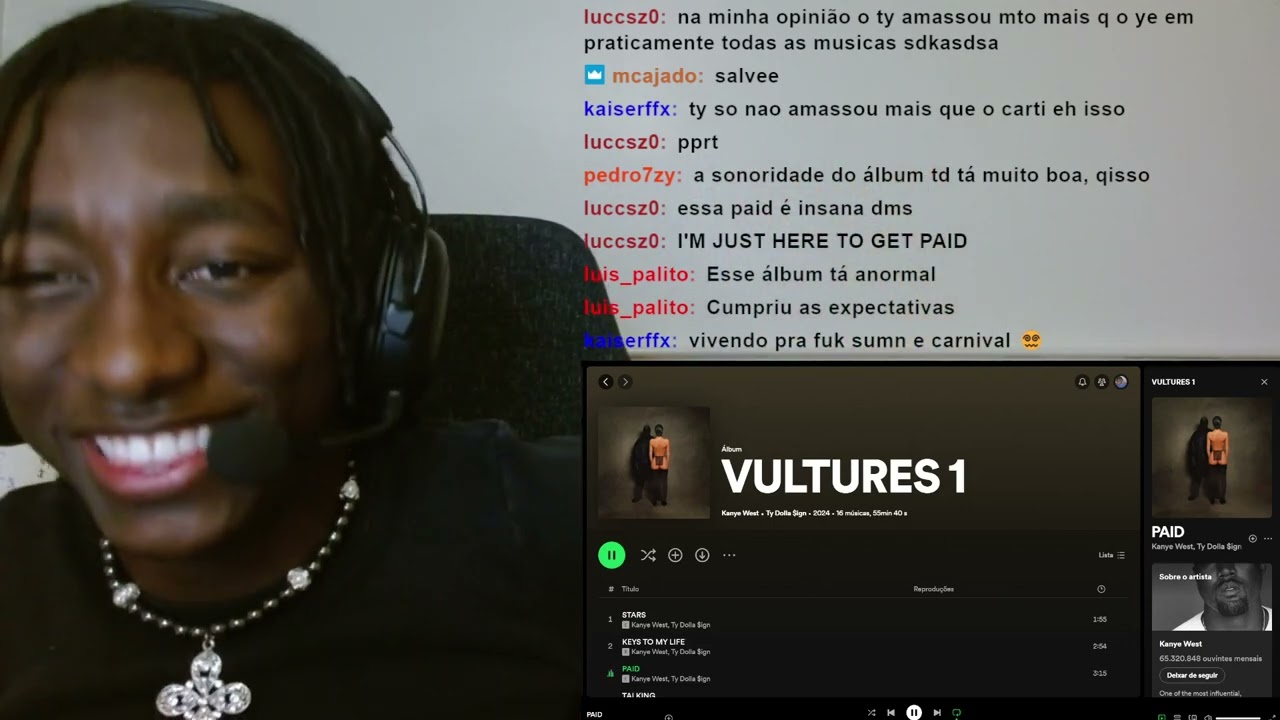 ATEÍSMO PROIBIDO!!!! REACT: VULTURES 1 - Kanye West X Ty Dolla $ign (Álbum Completo)