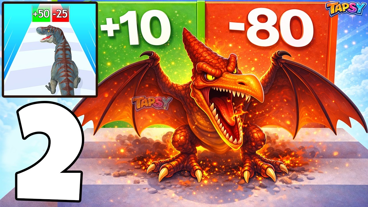 🦖Dinosaur Evolution Runner Game Gameplay Levels 14-27 Speed Evolution Challenge (Android,iOS)