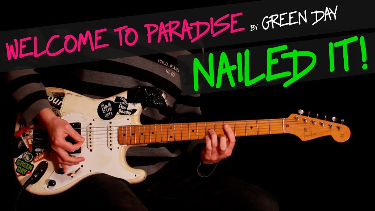 Welcome to Paradise guitar cover by GV + chords