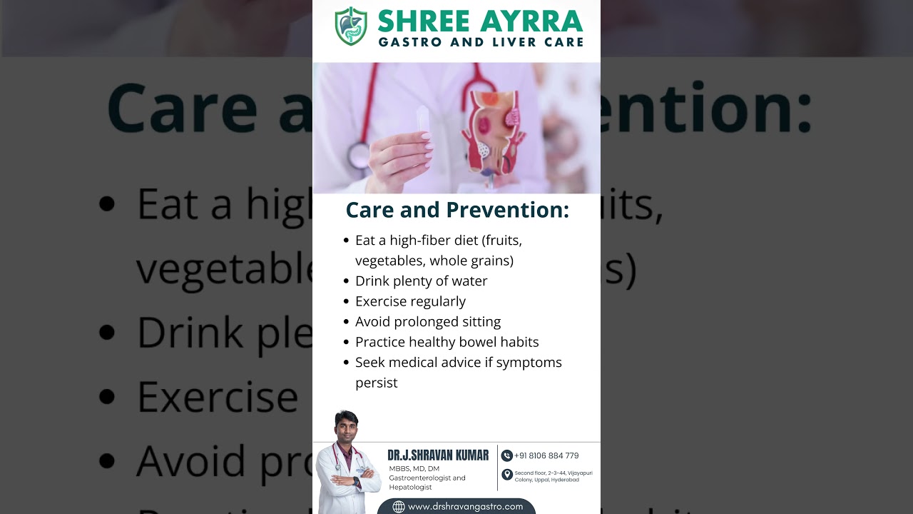 Piles Causes, Symptoms & Expert Care | Dr. J. Shravan Kumar Gastroenterologist 