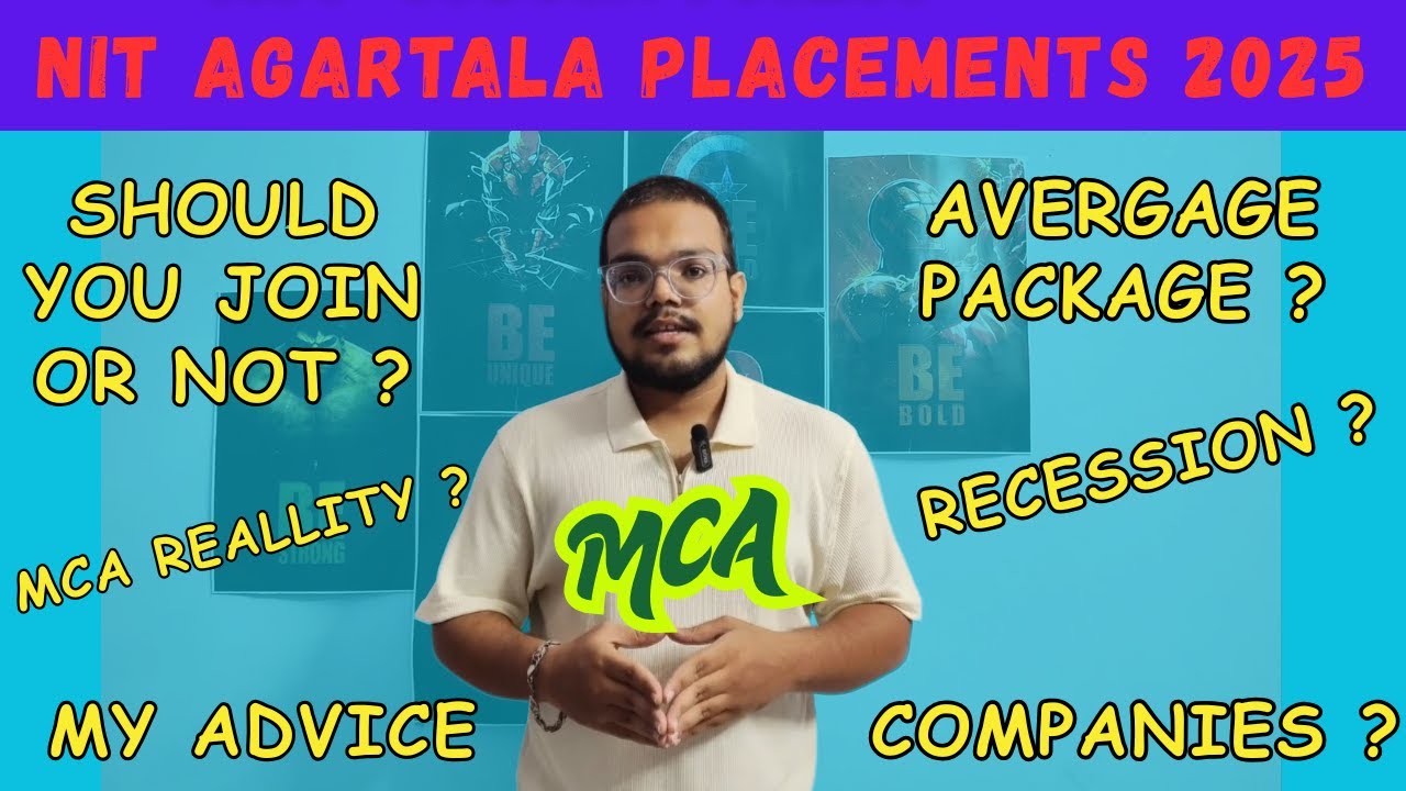 NIT Agartala MCA Placements 2025 🔥 | Highest Package, Average CTC, Companies, Real Truth