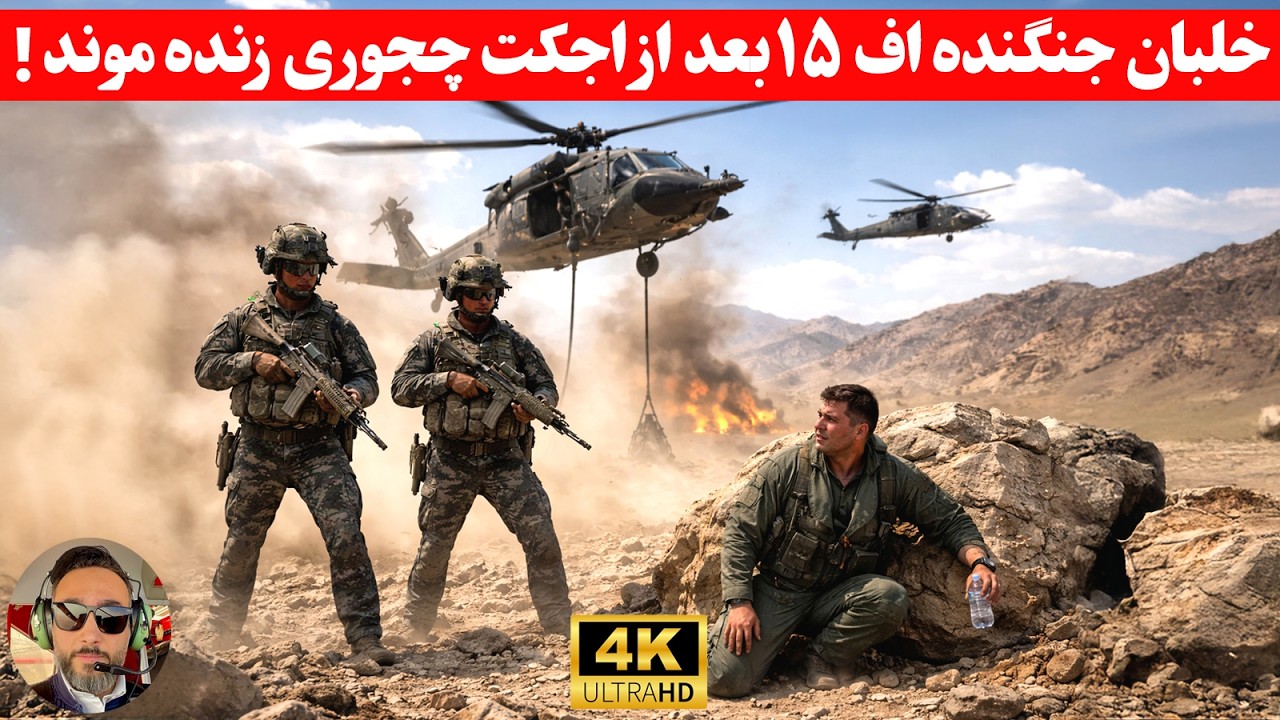 پروتکل حیرت انگیز نجات خلبان &zwnj;اجکت کرده رو&zwnj;ببینید!