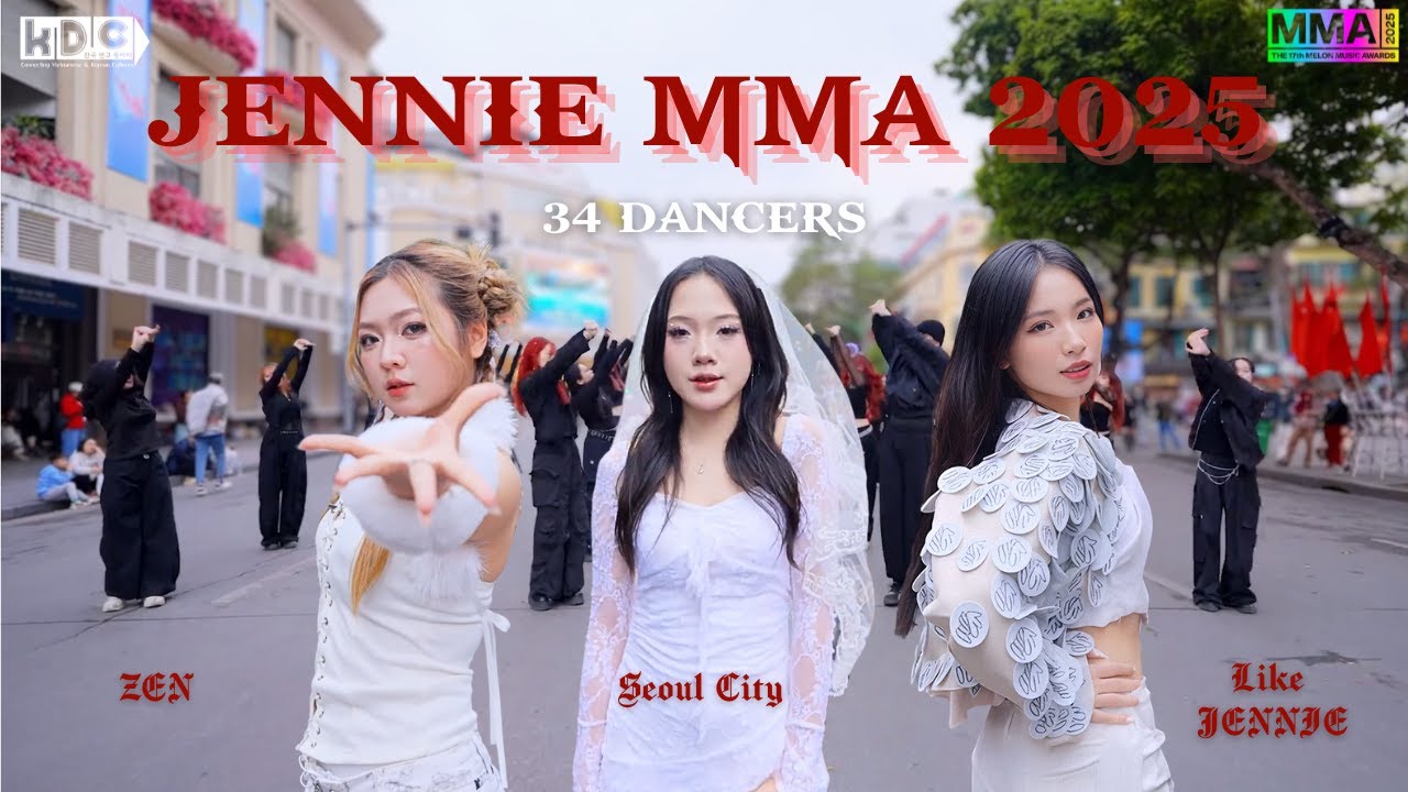 [KPOP IN PUBLIC | 34 DANCERS] JENNIE MMA 2025 || DANCE COVER BY KDC FROM VIETNAM