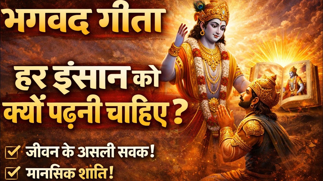 भगवद गीता हर इंसान को क्यों पढ़नी चाहिए | जीवन बदल देने वाले उपदेश | Bhagavad Gita Hindi