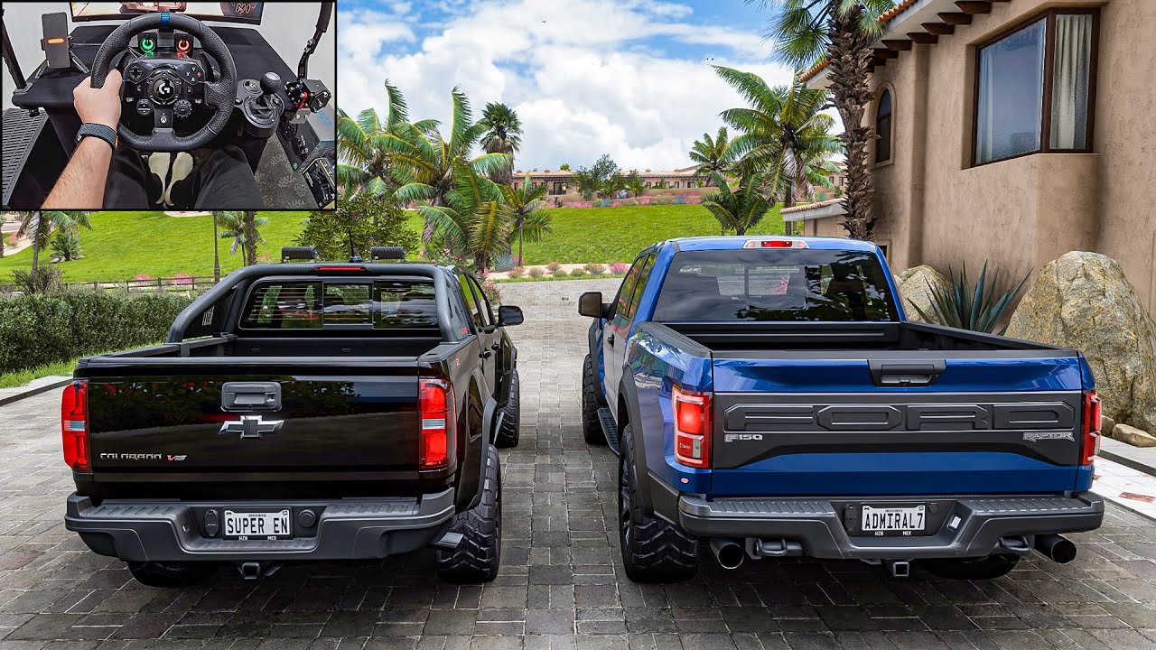 Chevrolet Colorado ZR2 & Ford F-150 Raptor | OFFROAD - Forza Horizon 5 Logitech G923 Steering Wheel