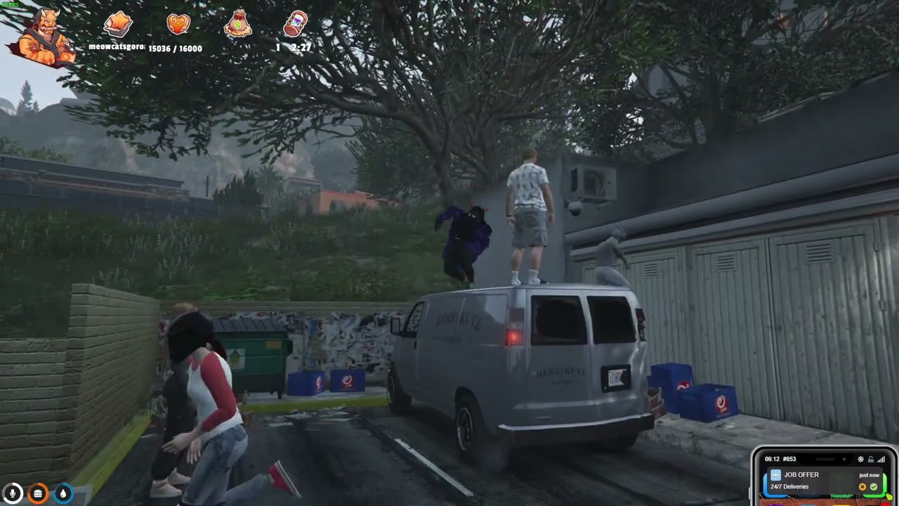 20210306. yeager, stag, and ellie show off jumping off roosters to lang - nopixel 3.0