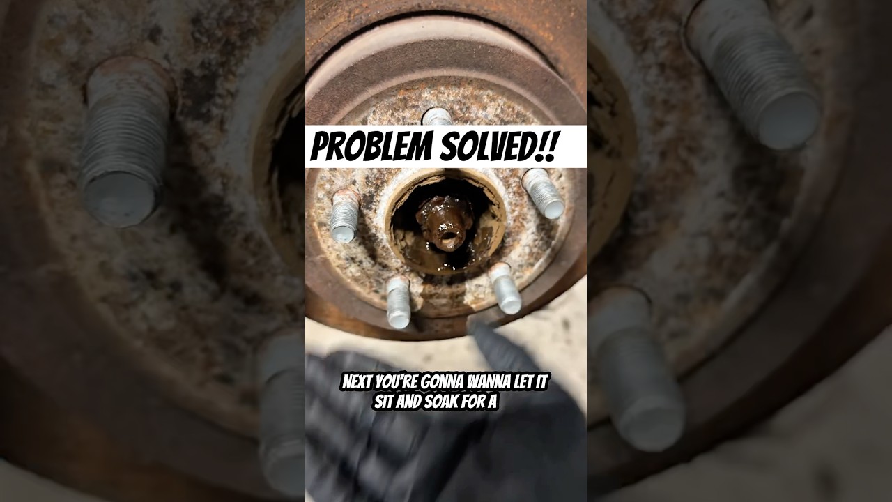 How to Easily Remove a Stuck Axle Nut! 🔧 #mechanic