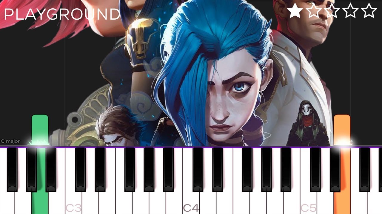 Bea Miller - Playground (Arcane League of Legends) | EASY Piano Tutorial