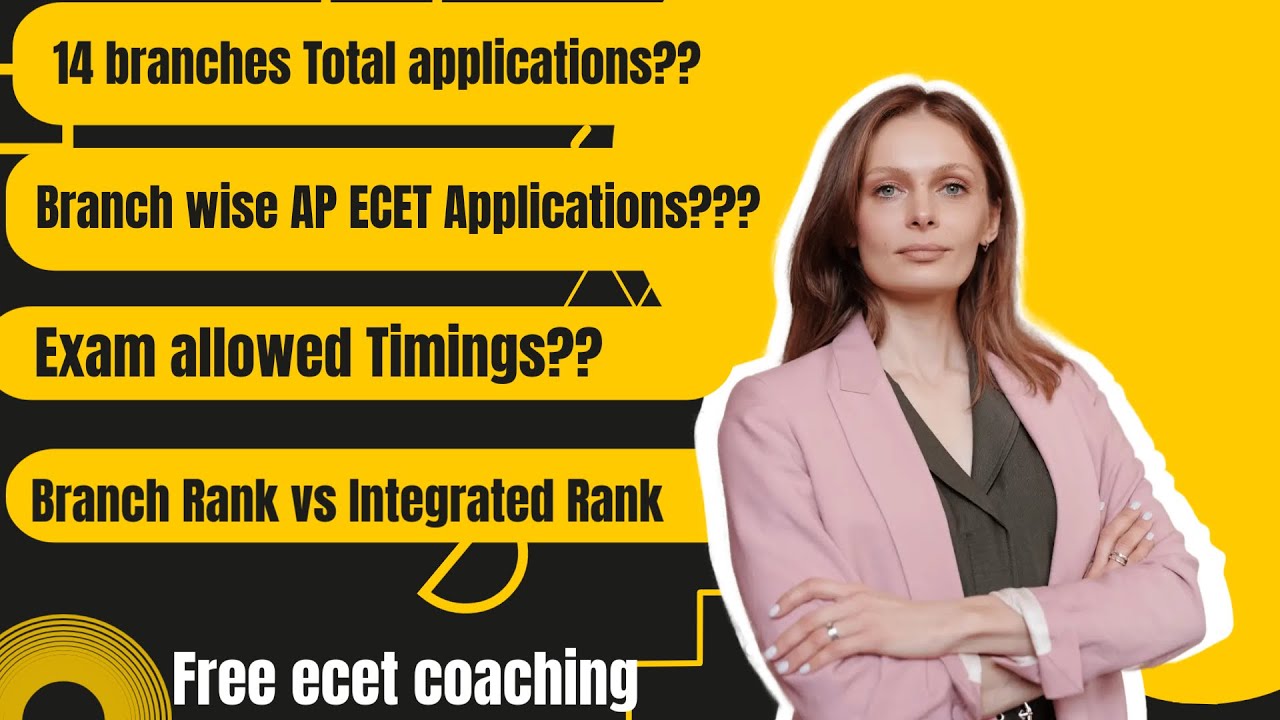 AP ECET Branch wise Applications| Branch Rank vs Integrated Rank| Exam Allowed timings #ecet #apecet