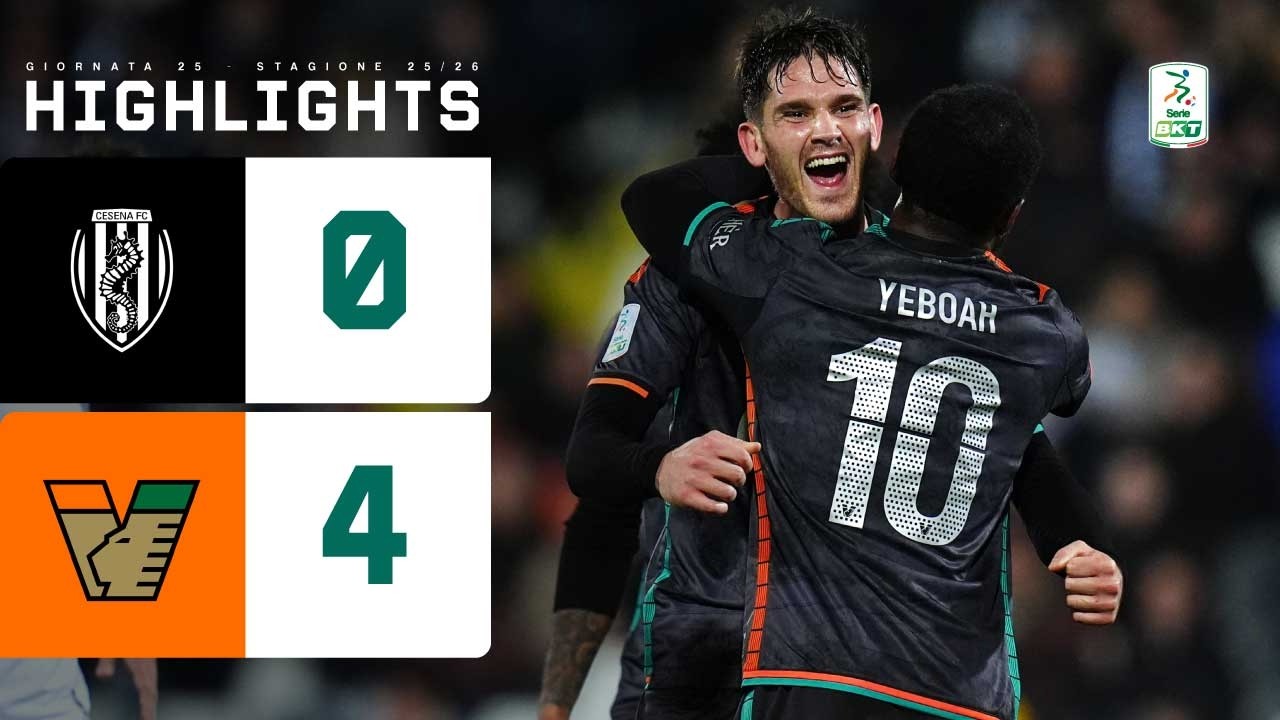 Cesena-Venezia 0-4 | Poker all’Orogel Stadium Dino Manuzzi per la capolista | HIGHLIGHTS Serie BKT