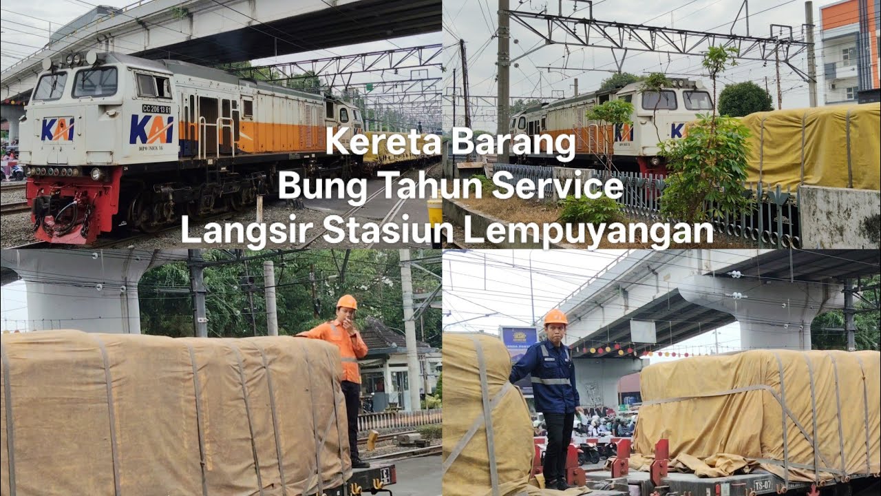 Kereta Barang - Bung Talun Service Langsir kedua di Stasiun Lempuyangan 