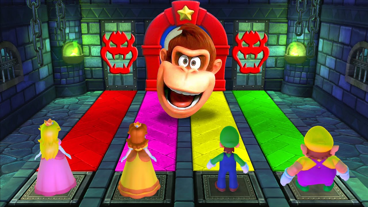 【マリオパーティ10】すべてのミニゲームピーチVsデイジーVsルイージVsワリオ(最強CPU｢たつじん」)