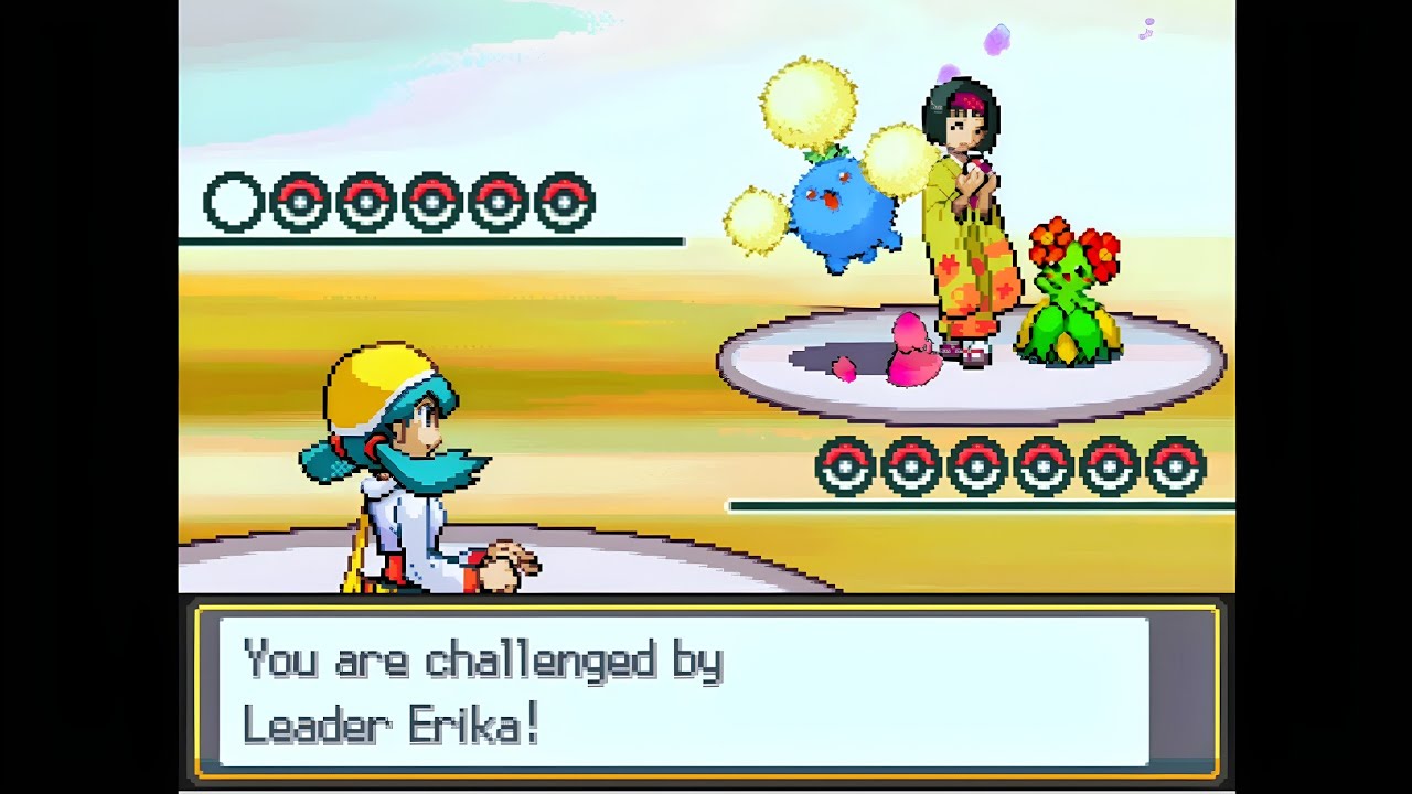 Pokemon Soothing Silver - Kanto Leader Erika @ Celadon City, Postgame (Singles, Hard Mode)