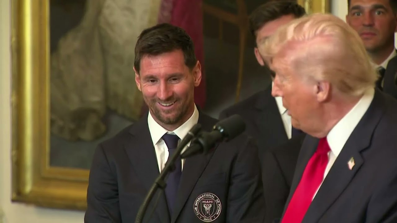 Trump homenajea a Messi y al Inter Miami en la Casa Blanca
