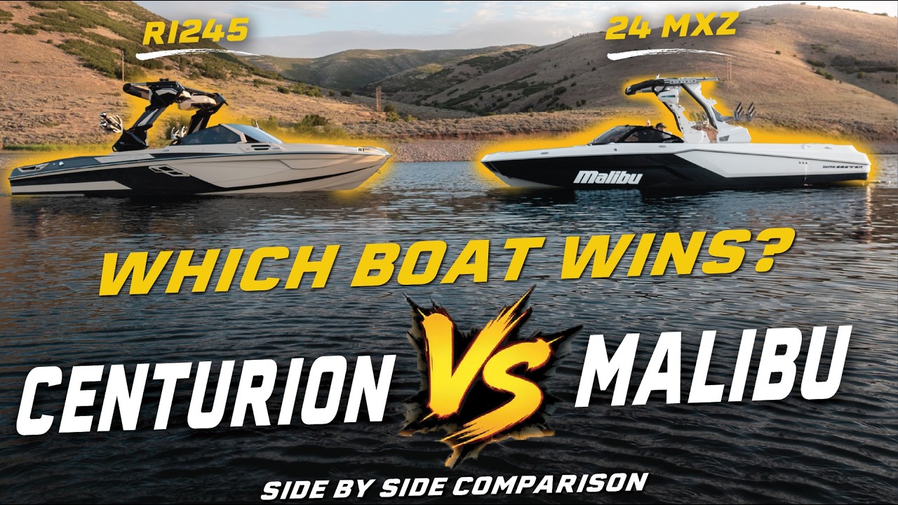 Malibu Boats против Centurion Boats | Какой катер для вейксерфинга лучший | Сравниваем бок о бок