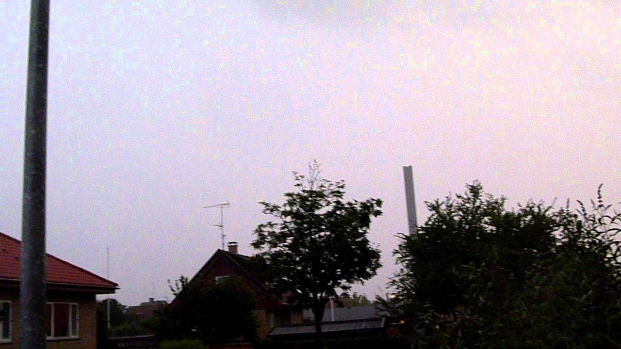 Crazy rain and thunder over Copenhagen July 2nd 2011