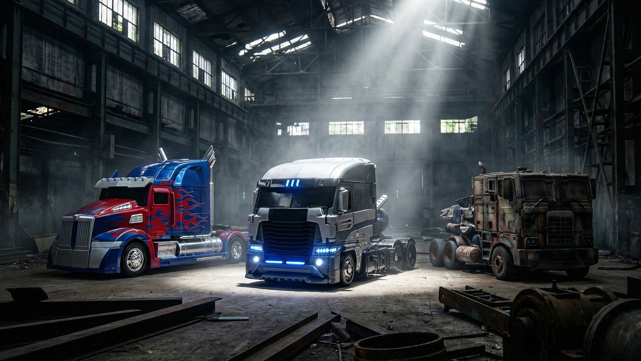 Transformers Movie 4 AOE Garvatron Evasion Knight Optimus Prime Truck Car robot Toys