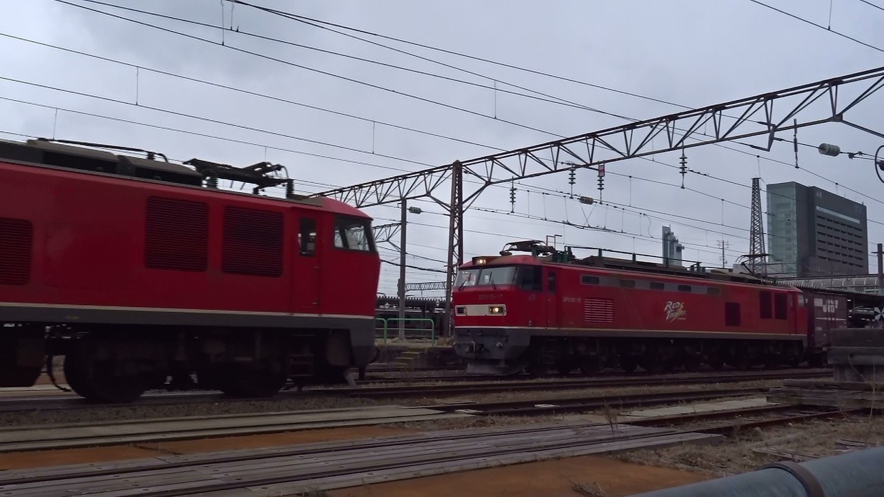 2026.03.08 貨物列車（4061列車）秋田駅到着・貨物列車（4094列車）秋田駅到着 ※4061列車 秋田駅約1時間50分遅れ・4094列車 秋田駅約25分遅れ