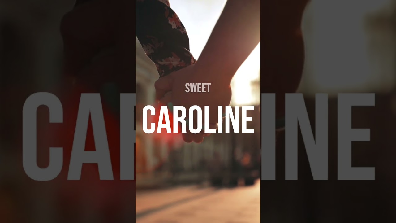 Sweet Caroline sung by Neil Diamond (Singalong with these Lyrics)